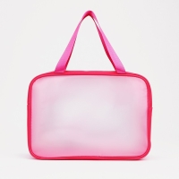 Косметичка на молнии, цвет малиновый