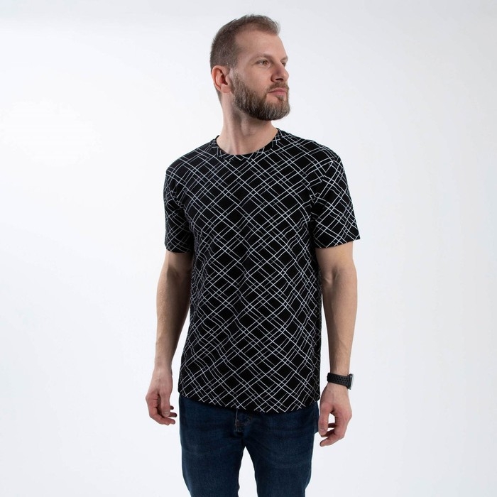 Футболка SL Футболка SL "Геометрия", 48, чёрный