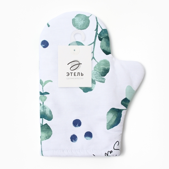 Варежка-прихватка Варежка-прихватка "Этель" Eucalyptus 20х27см,100% хлопок, саржа 190 гр/м2