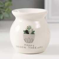 Аромалампа керамика "Цветок в горшке" белая 7,2х7,2х7,8 см Аромалампа керамика "Цветок в горшке" белая 7,2х7,2х7,8 см