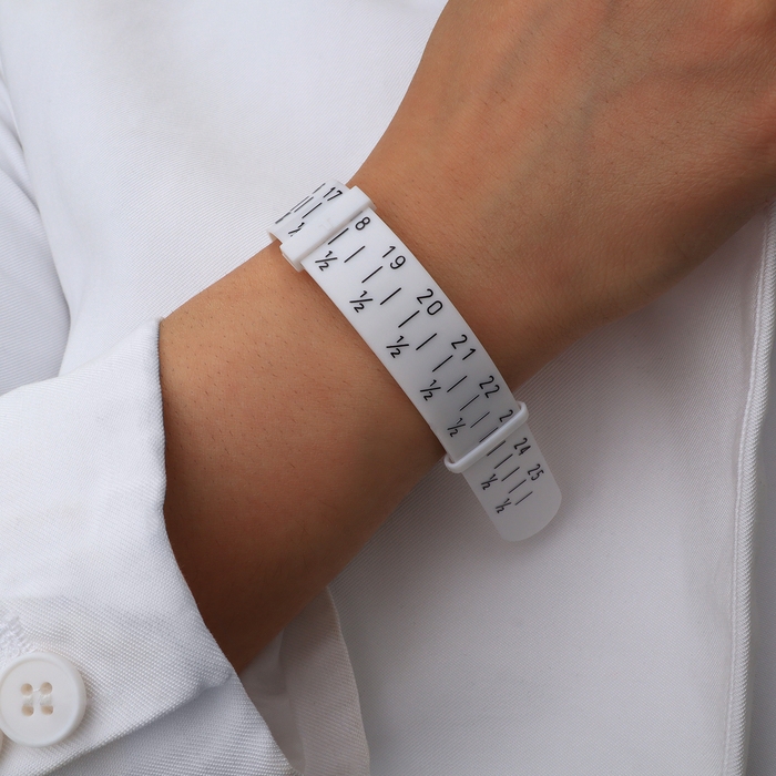 Прибор для измерения размера браслета &laquo;Измерительный браслет&raquo;, 1,6&times;27см, цвет белый