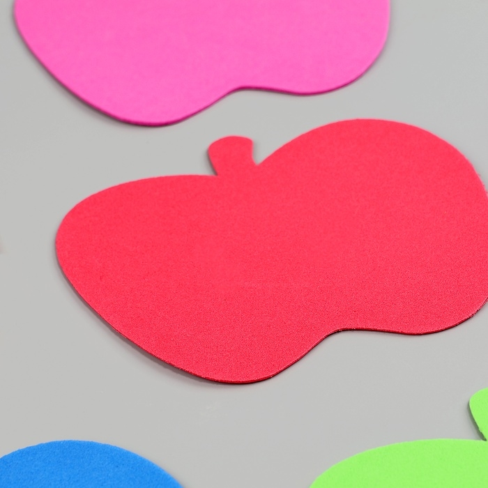 Набор фигурок из EVA Набор фигурок из EVA "Яблоко", 12 шт, цвет МИКС