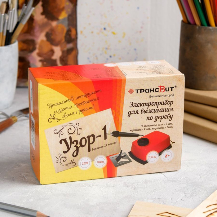 Прибор для выжигания «Узор - 1», с иглой по дереву Прибор для выжигания «Узор - 1», с иглой по дереву