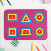 Рамка-вкладыш М. Монтессори &laquo;Паутинка 2&raquo; МИКС