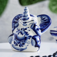 Сувенир &laquo;Слон Чайник&raquo;, 9 см, гжель