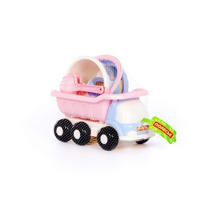 Песочный набор №640 &laquo;Кеша&raquo; сафари: самосвал, ведро, ситечко, совок, грабельки, лейка, цвета МИКС