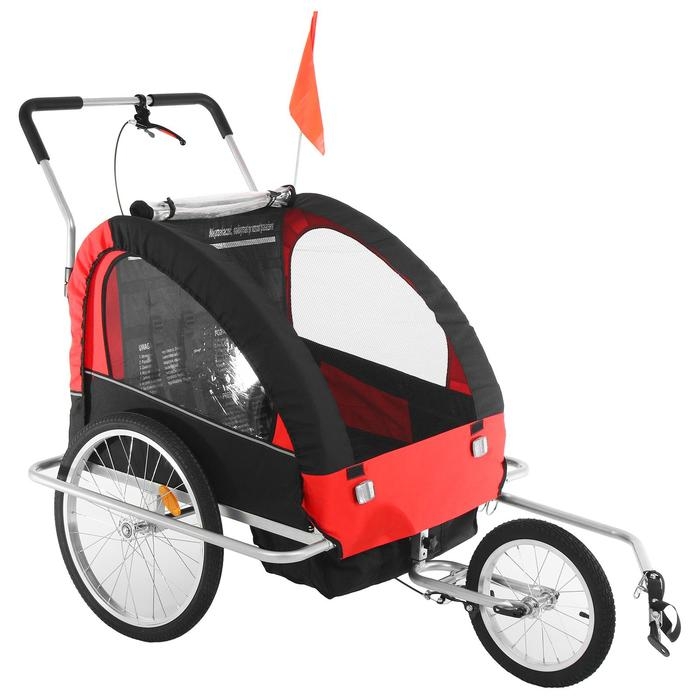 Велоприцеп, цвет красный Велоприцеп, цвет красный