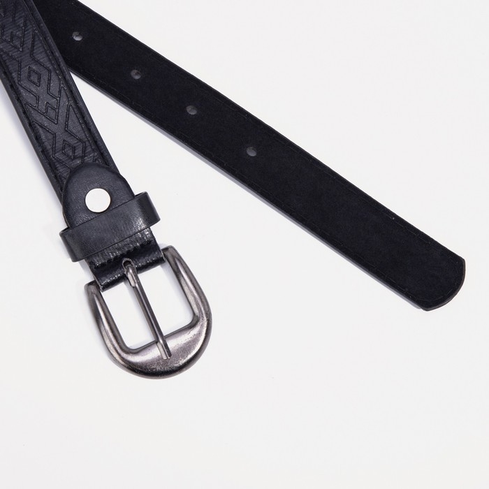 Ремень детский, ширина 2,2 см, винт, пряжка металл, цвет чёрный Ремень детский, ширина 2,2 см, винт, пряжка металл, цвет чёрный