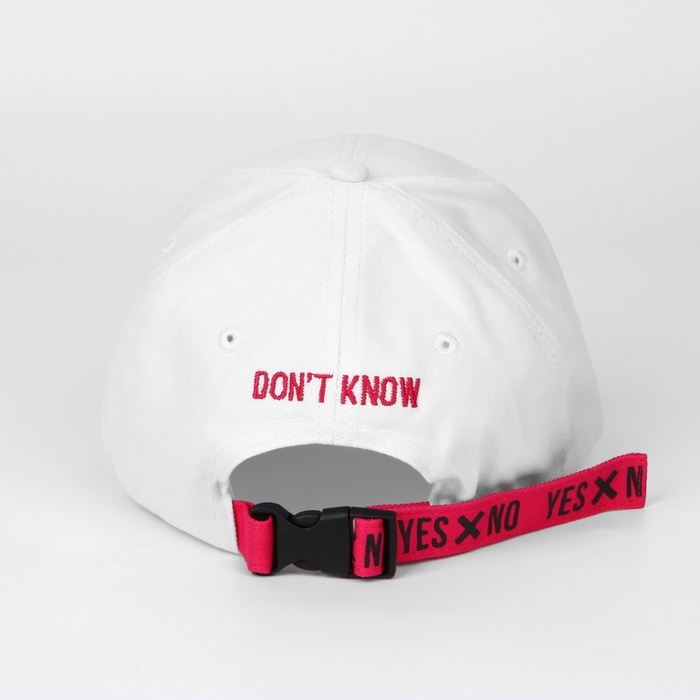 Кепка женская Yes/No, с лентой, цвет белый, р-р 56 Кепка женская Yes/No, с лентой, цвет белый, р-р 56