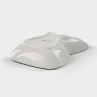 Блюдо Доляна &laquo;Зайка в золотом&raquo;, 6,5&times;12&times;3,5 см, цвет белый