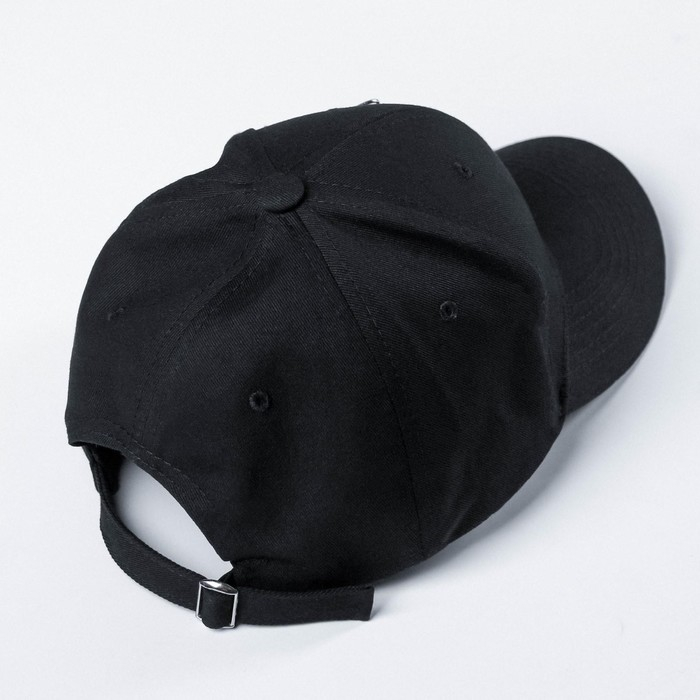 Кепка женская с кольцами, цвет чёрный, р-р 56 Кепка женская с кольцами, цвет чёрный, р-р 56