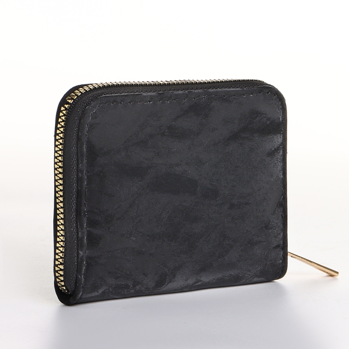 Кошелёк женский на молнии, цвет чёрный Кошелёк женский на молнии, цвет чёрный