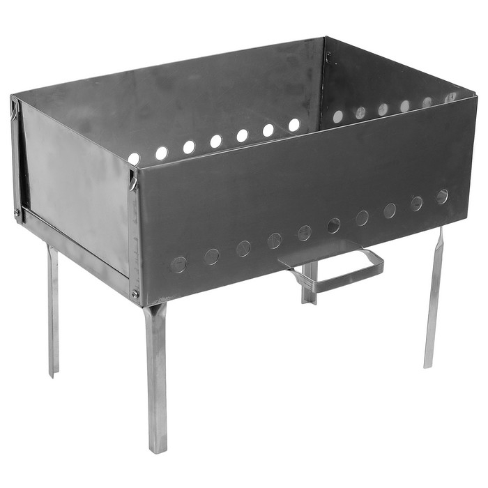 Мангал-дипломат №2, 400х250х400, нержавеющая сталь 1.5 мм, с шампурами, в сумке