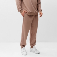 Брюки мужские спортивные MINAKU цвет темно-бежевый, р-р 44 Брюки мужские спортивные MINAKU цвет темно-бежевый, р-р 44