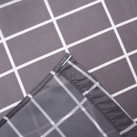 Штора для ванной Этель "Клетка", цв. серый, 180х180 см, полиэстер Штора для ванной Этель "Клетка", цв. серый, 180х180 см, полиэстер