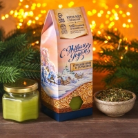 Набор &laquo;С Новым годом&raquo;: травяной чай 20 г. и крем-мед 120 г.