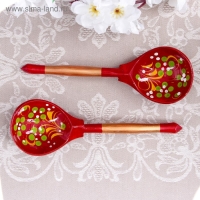 Ложка «Краснушка», столовая, 19×6 см, хохлома, микс Ложка «Краснушка», столовая, 19×6 см, хохлома, микс