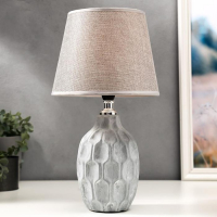 Настольная лампа 16428/1 E14 40Вт светло-серый 22,5х22,5х37 см RISALUX Настольная лампа 16428/1 E14 40Вт светло-серый 22,5х22,5х37 см RISALUX