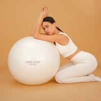 Фитбол Sima-Land Home, d=75 см, 1000 г, антивзрыв, цвет белый Фитбол Sima-Land Home, d=75 см, 1000 г, антивзрыв, цвет белый