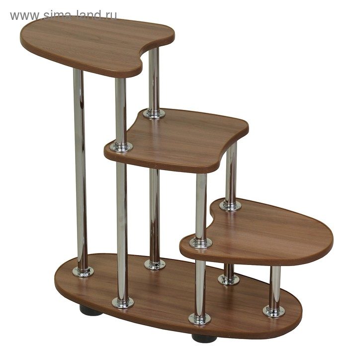 Полка для цветов Фифа, 770х300х670, Ясень шимо тёмный Полка для цветов Фифа, 770х300х670, Ясень шимо тёмный