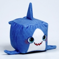 Мягкая игрушка кубик "Акула"