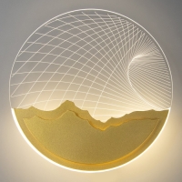 Бра "Планета" LED 20Вт 4000К золото 24х24х4 см Бра "Планета" LED 20Вт 4000К золото 24х24х4 см