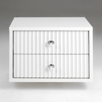 Тумба прикроватная подвесная Астория, 400х350х270, Белый/ Белый МДФ 19мм