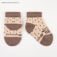 Набор носков Крошка Я &laquo;Мишка&raquo;, 2 пары, 12-14 см