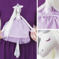 Набор для шитья. Мягкая игрушка &laquo;Мягкая единорожка Шейлин&raquo;, 35 см