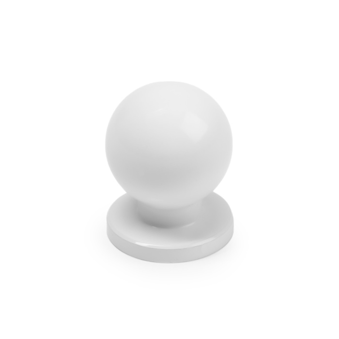 Ручка кнопка CAPPIO RK146, d=20 мм, цвет белый