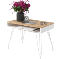 Столик журнальный Liverpool 75х40х53 см, дуб крафт золотой, белый