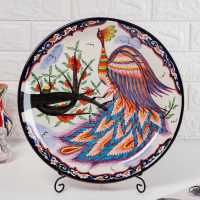 Ляган Риштанская Керамика "Жар-птица", 36 см, микс Ляган Риштанская Керамика "Жар-птица", 36 см, микс