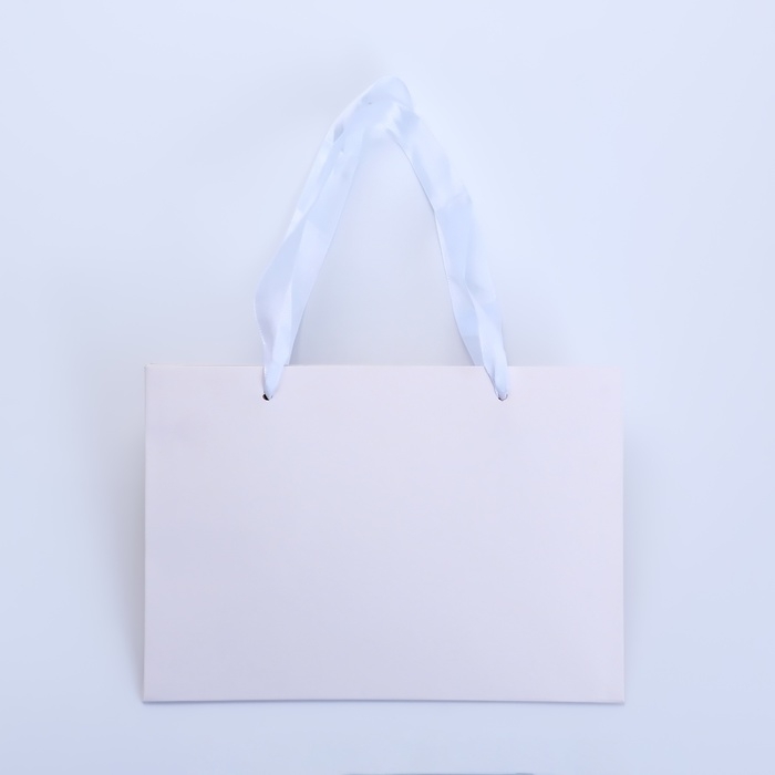 Пакет подарочный с широким дном 20 × 14 × 13,2 см, белый Пакет подарочный с широким дном 20 × 14 × 13,2 см, белый