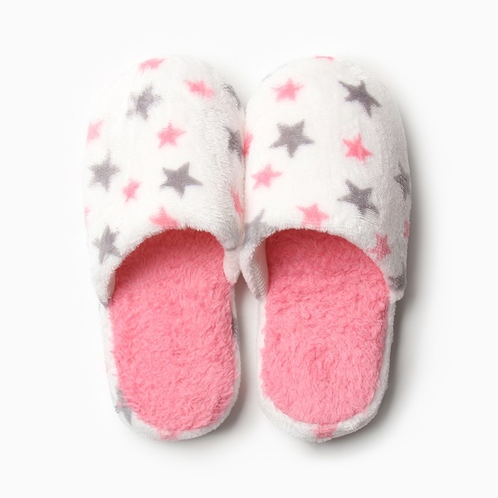 Тапочки женские размер 40-41, цвет белый Тапочки женские размер 40-41, цвет белый