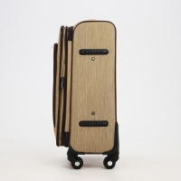 Чемодан средний 52 л (M), отдел на молнии, с расширением, кодовый замок, цвет бежевый Чемодан средний 52 л (M), отдел на молнии, с расширением, кодовый замок, цвет бежевый