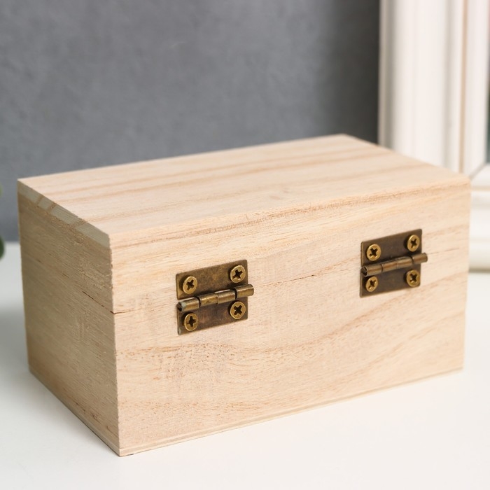 Шкатулка дерево для росписи Шкатулка дерево для росписи "Прямоугольная" 5,5х10х6 см