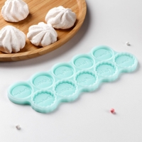 Силиконовый молд &laquo;Монетки-пожелания&raquo;, d=3 см, цвет бирюзовый