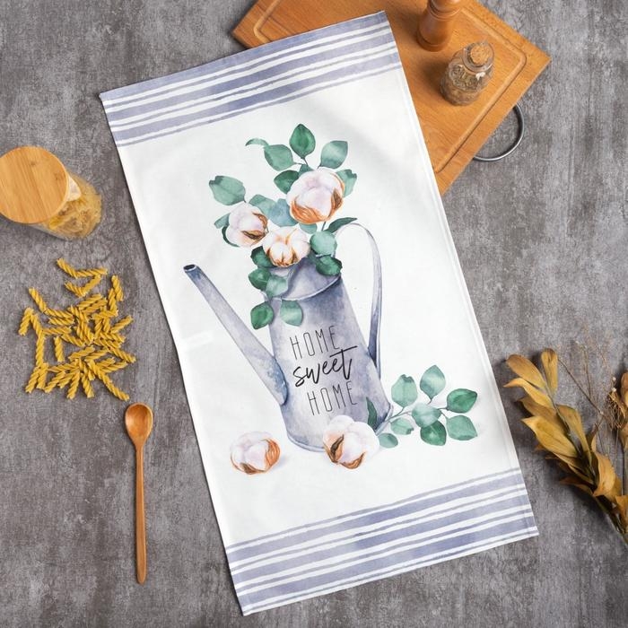 Полотенце Полотенце "Этель" Home sweet 40х73 см, 100% хл, саржа 190 гр/м2