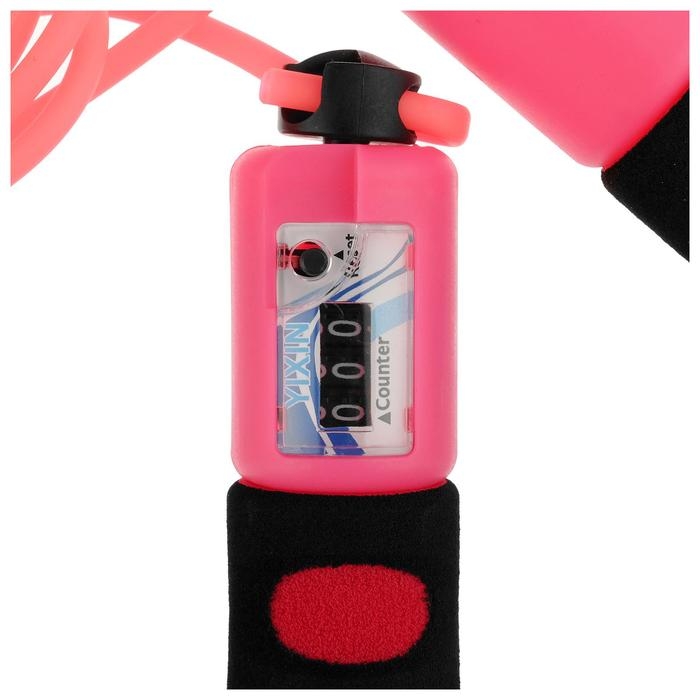 Скакалка ONLYTOP, со счётчиком, 2,8 м, цвета МИКС Скакалка ONLYTOP, со счётчиком, 2,8 м, цвета МИКС