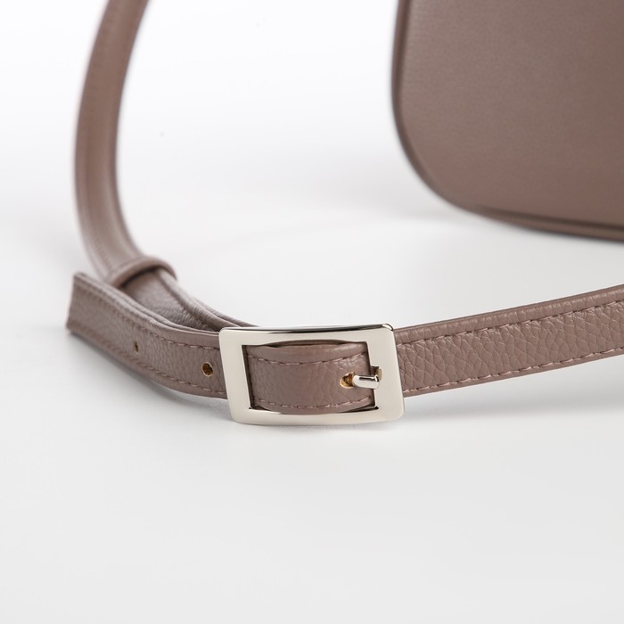 Сумка женская TEXTURA, мессенджер, маленький размер, цвет коричневый