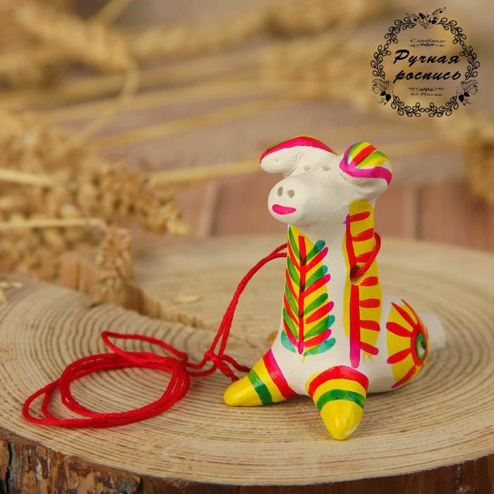 Филимоновская игрушка - свисток &laquo;Собака&raquo;
