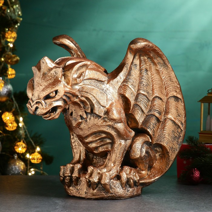 Фигура "Горгулья" бронза 36х36х36см