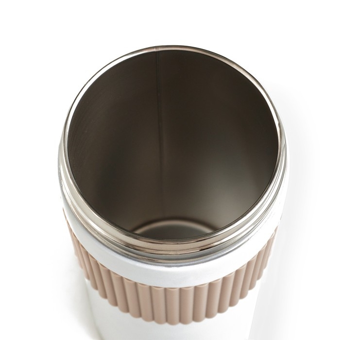 Термокружка, 500 мл, сохраняет тепло до 6 ч, белая