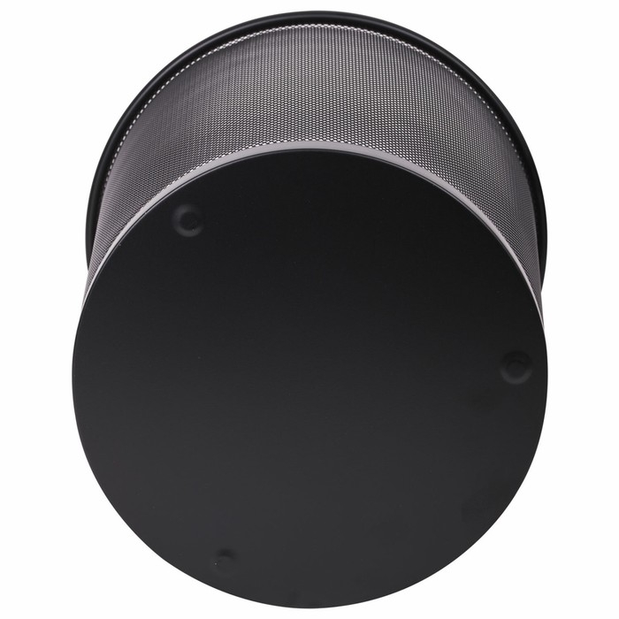 Корзина для бумаг металлическая, 20 литров, BRAUBERG Germanium, чёрный