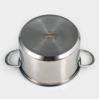 Кастрюля из нержавеющей стали &laquo;Грейт&raquo;, 2,8 л, капсульное дно, индукция