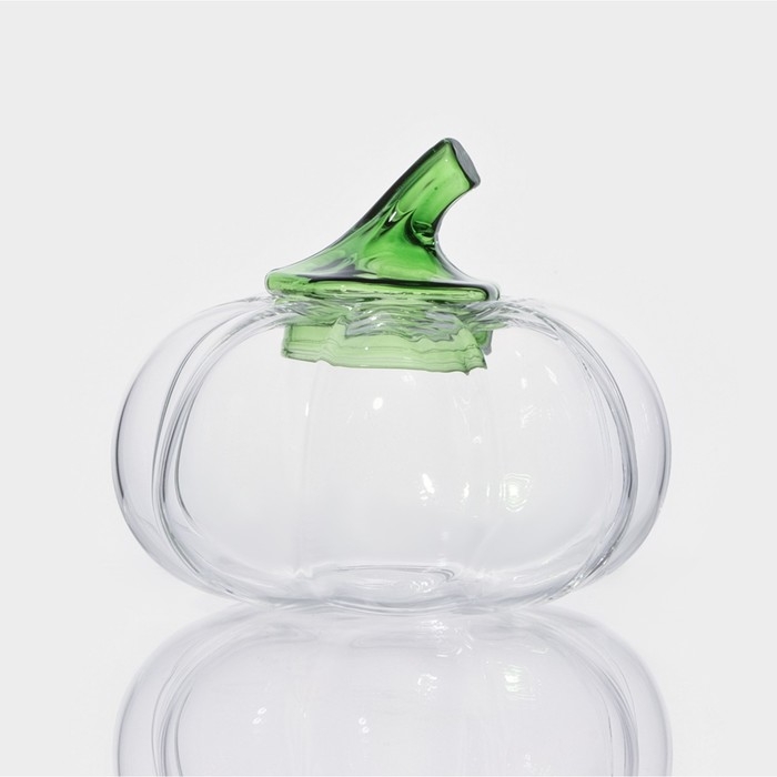 Конфетница стеклянная &laquo;Тыква&raquo;, 800 мл, 15&times;13 см