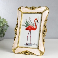 Фоторамка пластик под металл 13х18 см "Герцогиня" золото с белым 23х16,7 см Фоторамка пластик под металл 13х18 см "Герцогиня" золото с белым 23х16,7 см