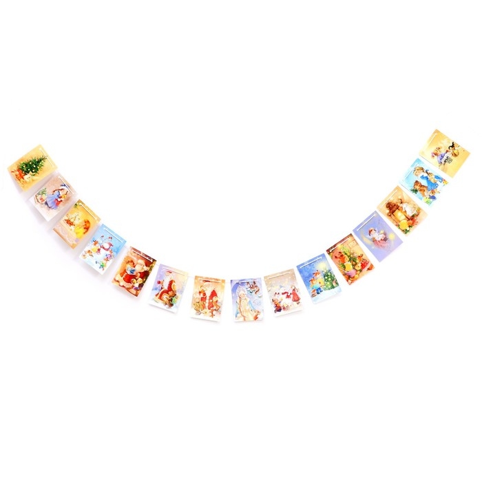 Набор &laquo;Новогодние Флажки&raquo;, 15 флажков