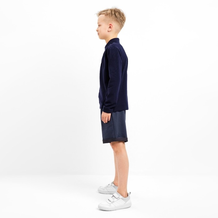 Джемпер (поло) детский MINAKU цвет темно-синий, рост 104