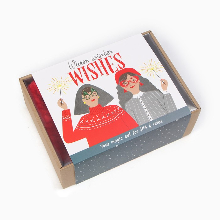 Набор подарочный &laquo;Новый год: Warm winter wishes&raquo; полотенце и аксессуары